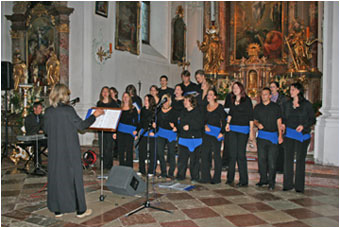 Gospels und Spirituals in barocker umgebung